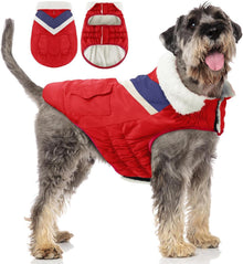 Hundemantel Winterjacke Warm Klettverschluss Reflexstreifen Rot XXL