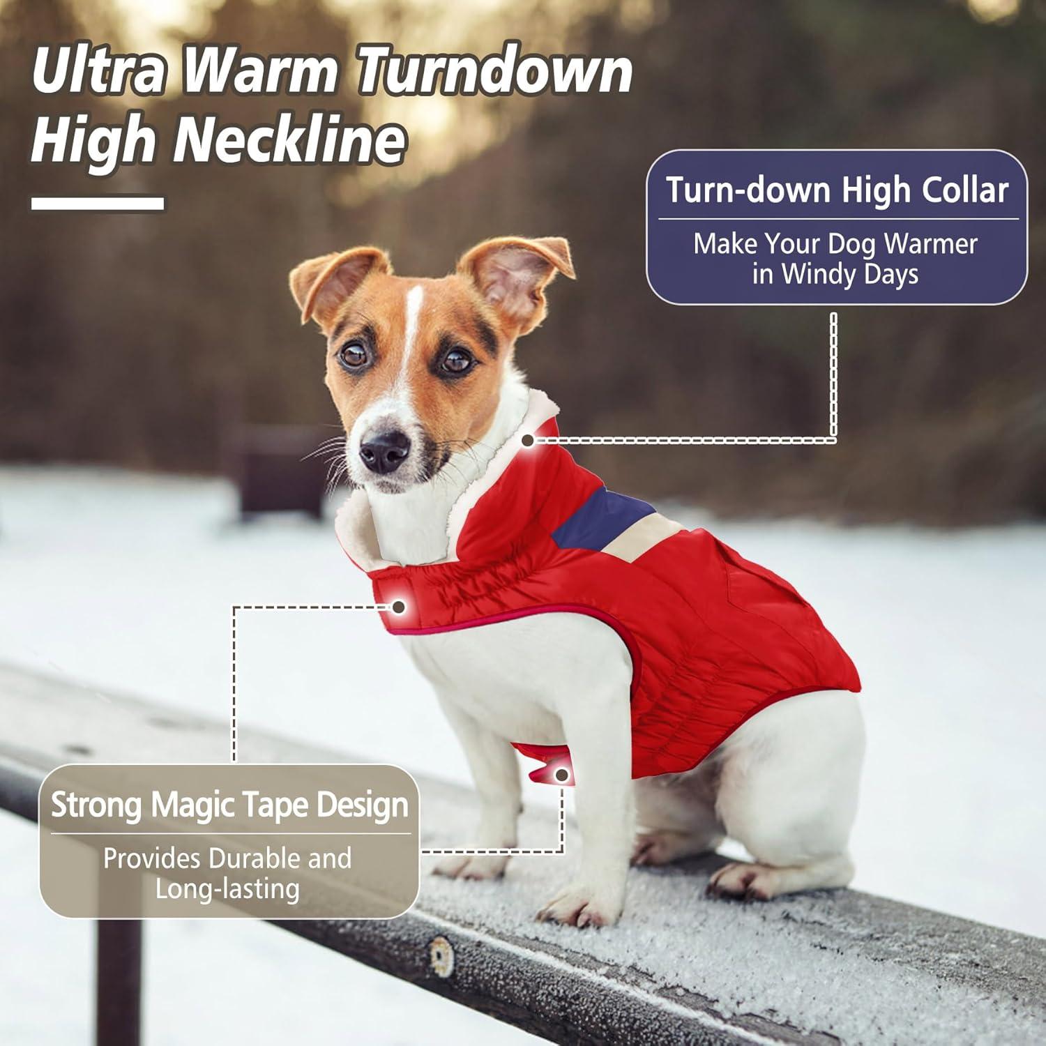 Hundemantel Winter Warme Hundejacke Große Hunde Klettverschluss