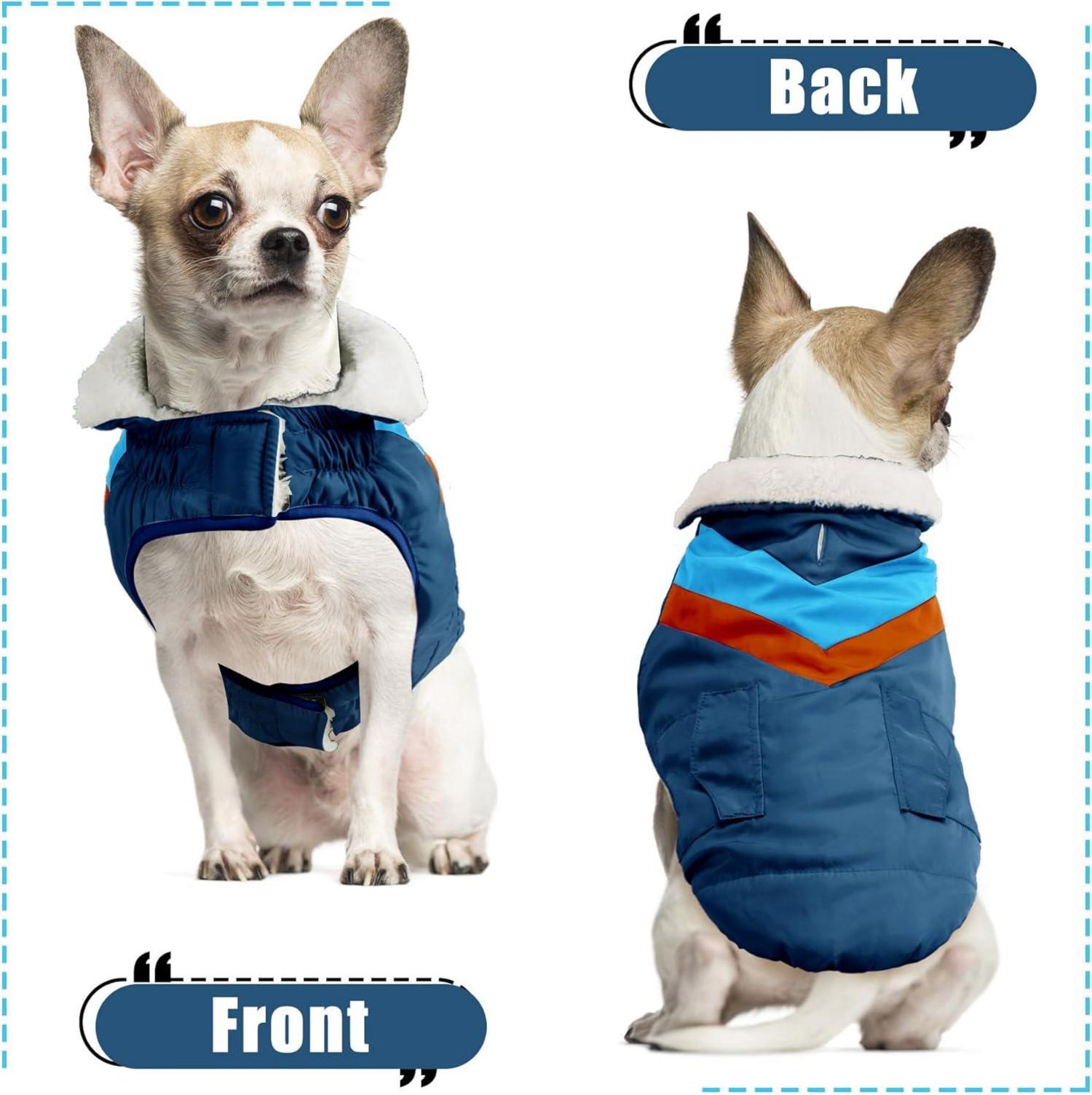 Hundemantel Winterjacke für große Hunde Warm Klettverschluss