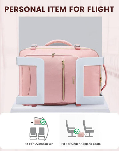 Handgepäck Rucksack 40L Damen Kofferrucksack Laptop