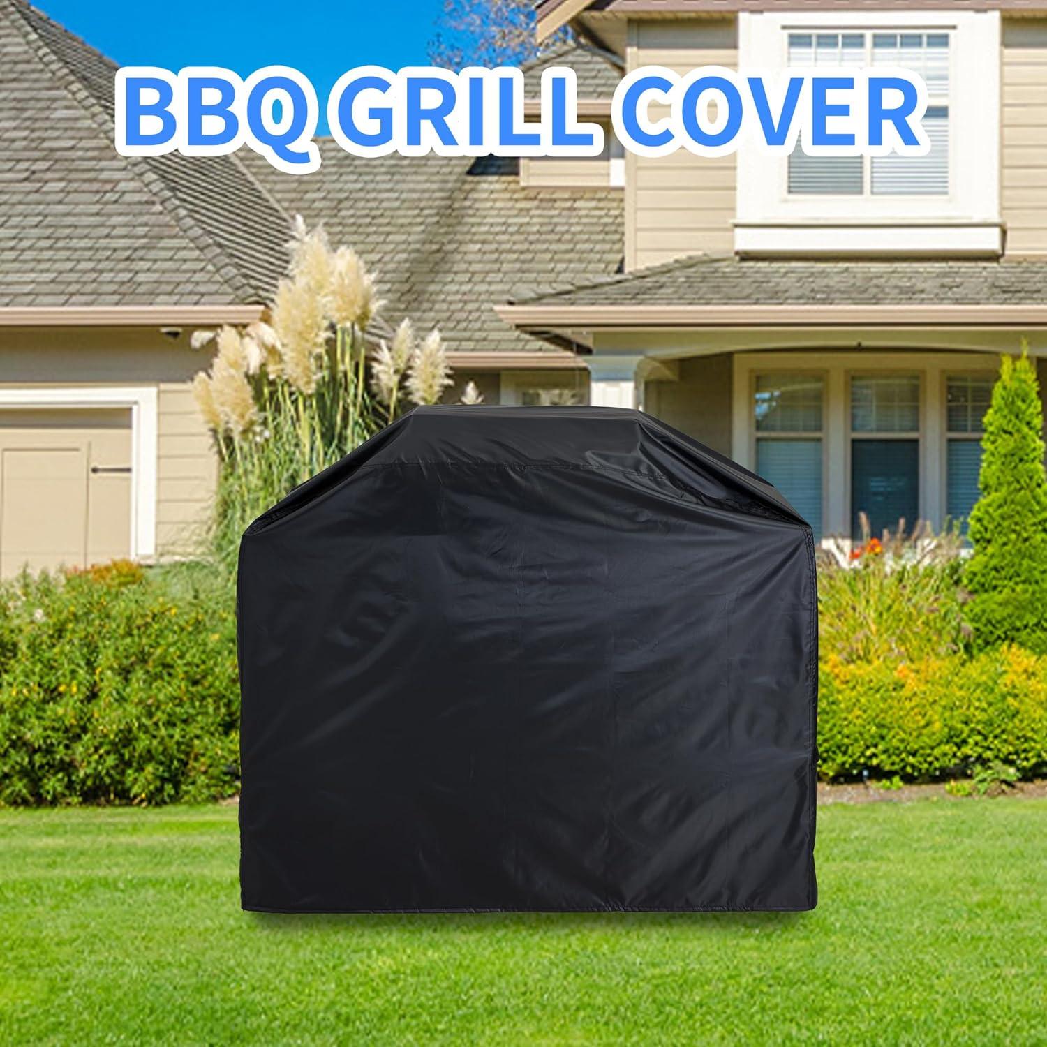 Grillabdeckung 420D Oxford Gasgrill 190x71x117cm SchwarzUV-Beständig