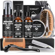 11 in 1 Bartwachstumsset Männer Geschenke Bartpflege Set