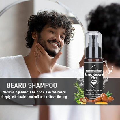 11 in 1 Bartwachstumsset Männer Geschenke Bartpflege Set