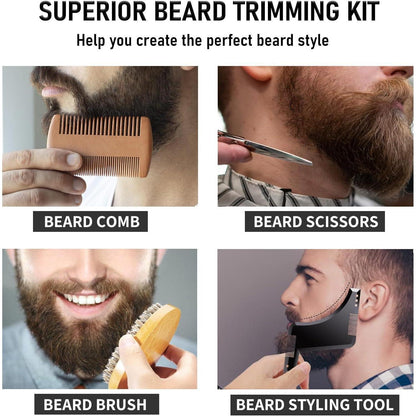 11 in 1 Bartwachstumsset Männer Geschenke Bartpflege Set