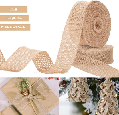Juteband 4cm Breit 10 Meter Vintage Burlap Geschenkband