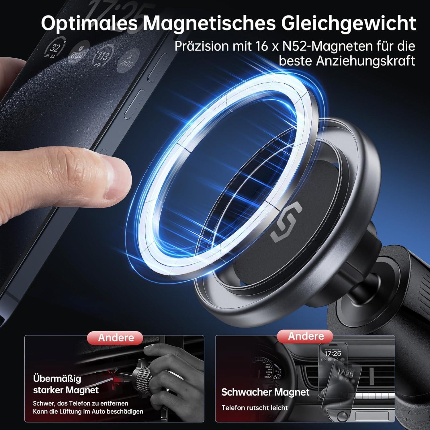SYNCWIRE MagSafe Autohalterung iPhone 15 14 13 12 Pro Max