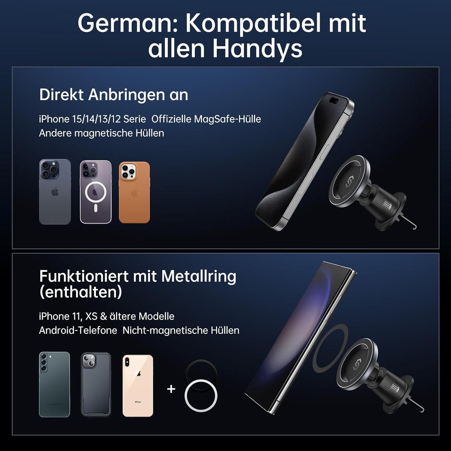 Magnetische Auto Handyhalterung für iPhone MagSafe