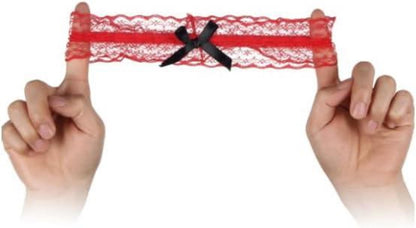 Sexy Spitze Hochzeit Strumpfband 2er Pack Brautstrumpfband Schleife Garters Rot