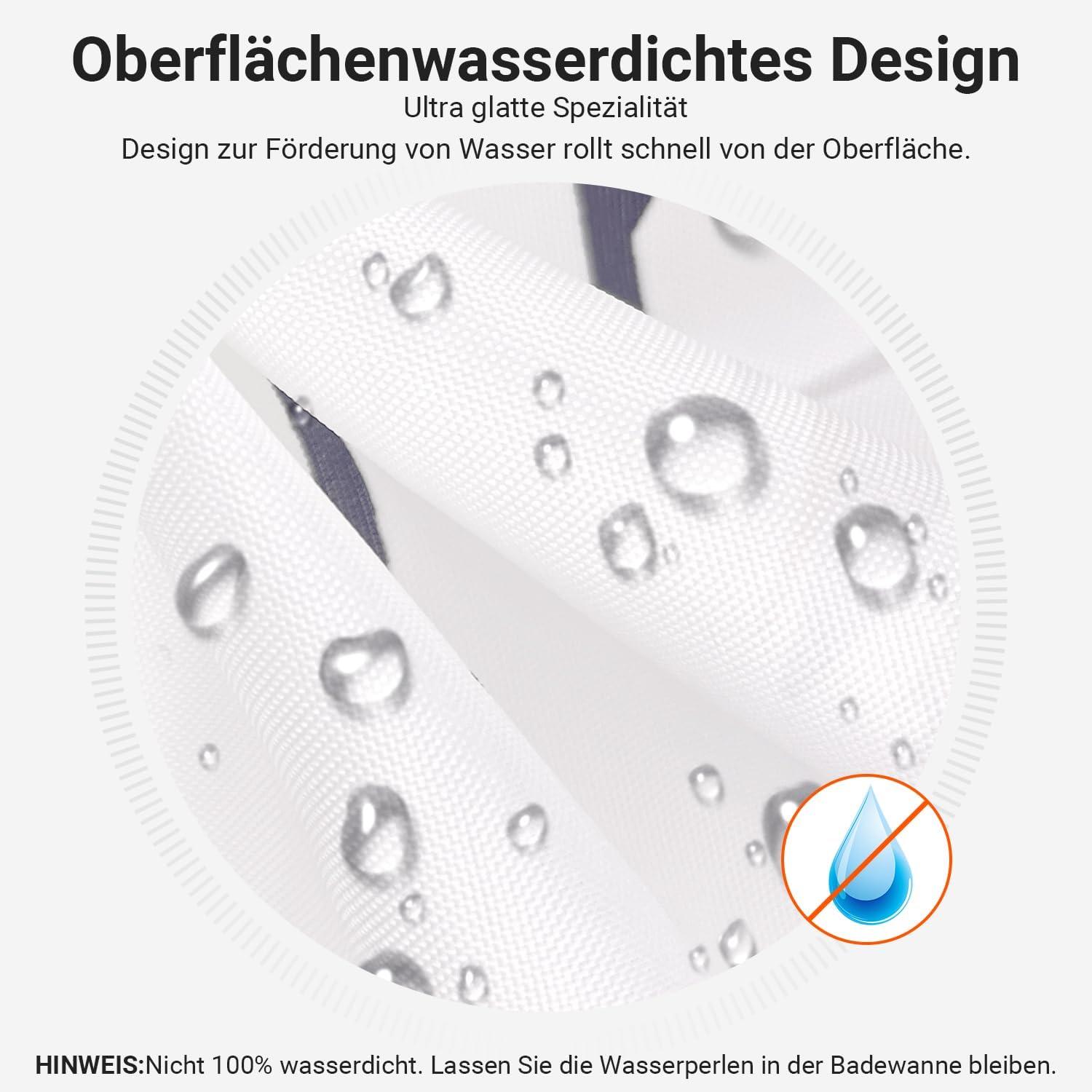 Duschvorhang 120x200cm Weizenohr Antischimmel