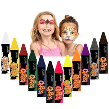 Kinderschminke Set 12 Farben Bodypainting Neon UV Face Paint