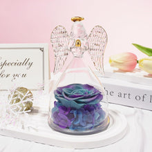 Ewige Rose mit Engel Figur und