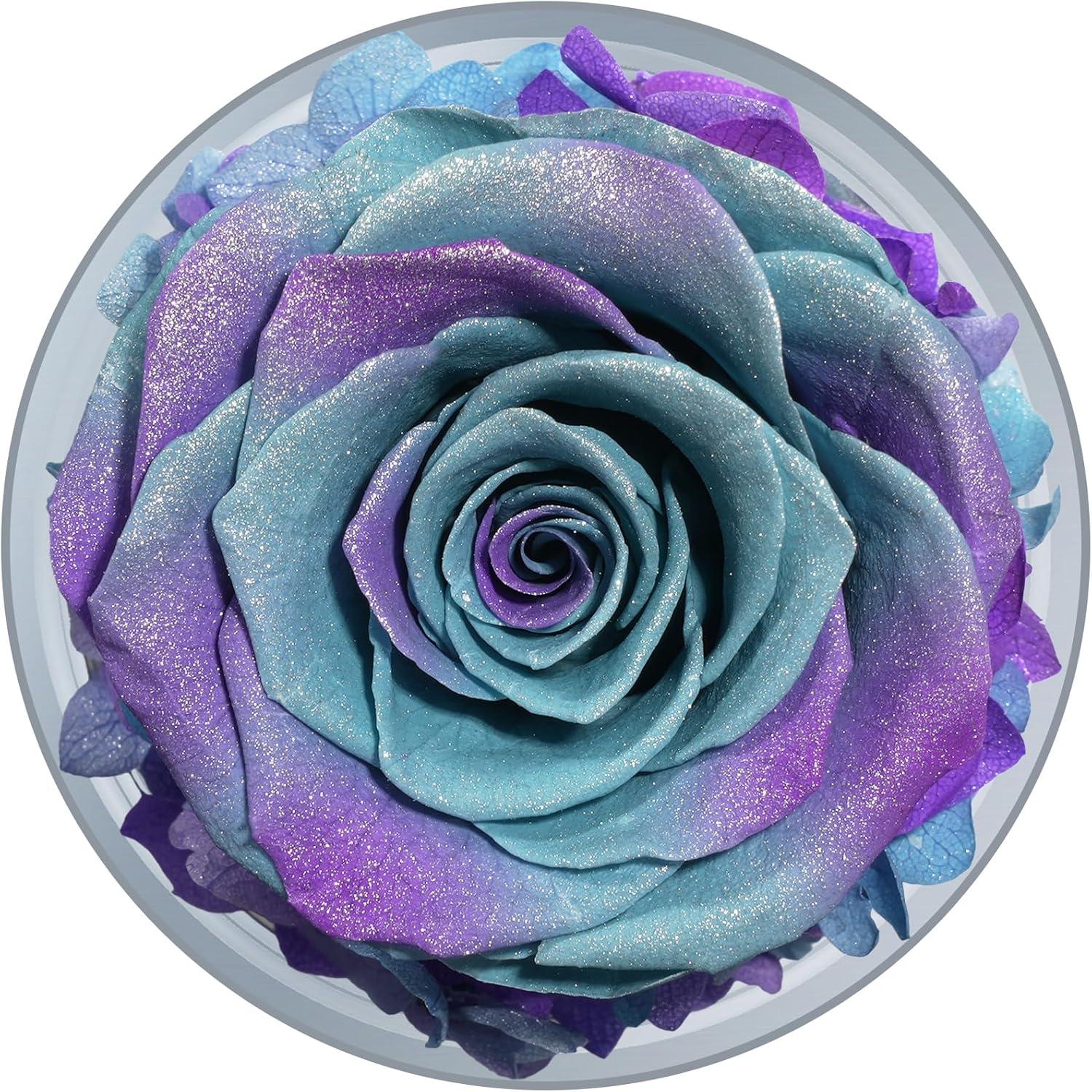 Ewige Rose Engel Glaskuppel Geschenk Muttertag Handgefertigte Blume