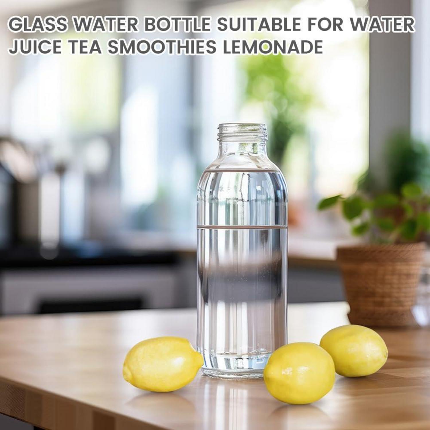 Bugucat Glas Trinkflasche 750ML mit Schutzhülle für Kalte Heiße Getränke