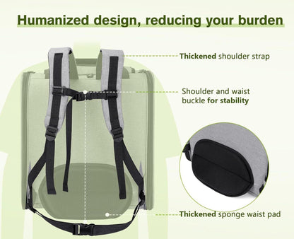 Pecute Haustiertrage-Rucksack Katzen Hunde belüftetes Design