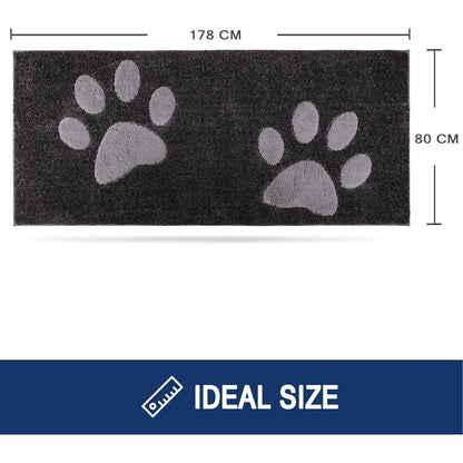 Waschbare Fußmatte 80x178 cm – Schmutzfangmatte für Innen & Eingang