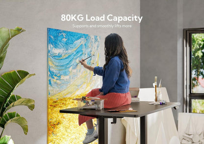 Höhenverstellbarer Schreibtisch 160x60 cm Elektrisch Standing Schwarz