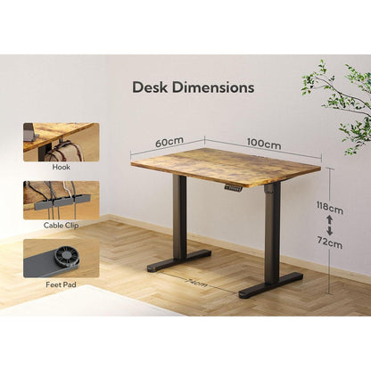 Höhenverstellbarer Schreibtisch 100x60cm Standing Desk
