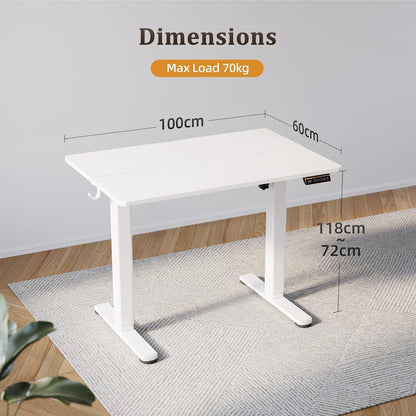 Elektrischer höhenverstellbarer Schreibtisch 100x60 cm
