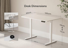 Höhenverstellbarer Schreibtisch Elektrisch 120x60 cm