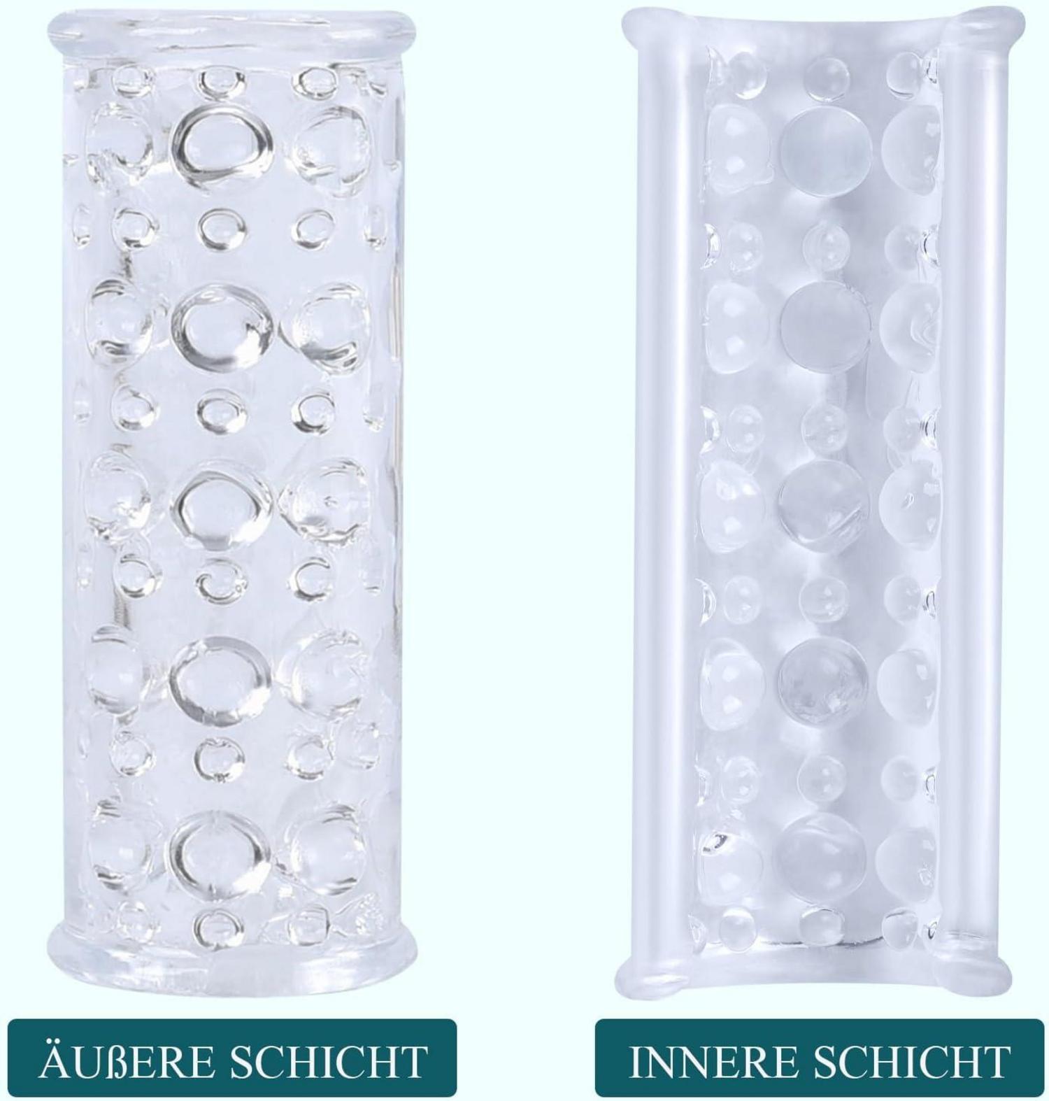 Kristall Masturbator Cup für Männer, Taschenmuschi 3D Vagina