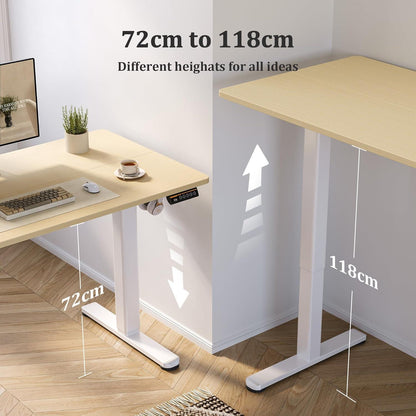 Höhenverstellbarer Schreibtisch Elektrisch 120x60 cm