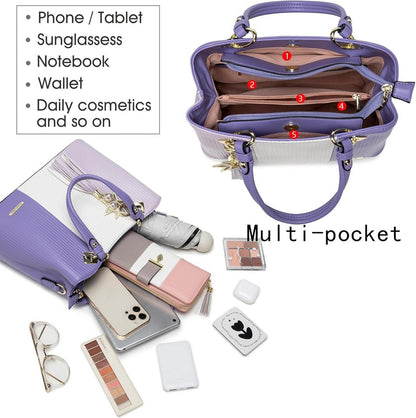 Pomelo Best Damen Handtasche gestreift Umhängetasche mit