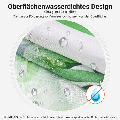 Duschvorhang Blumen 240x180cm Antischimmel Wasserabweisend