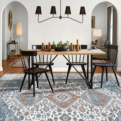 Waschbarer Orientalischer Teppich Weiches Material 80x150cm