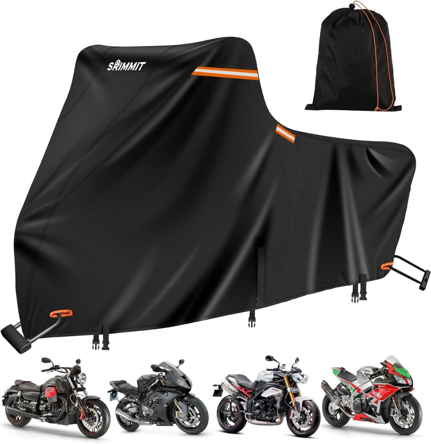 Motorradabdeckung 420D strapazierfähig wasserdicht UV-Schutz 2XL