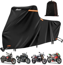 Motorradabdeckung 420D strapazierfähig wasserdicht UV-Schutz 2XL
