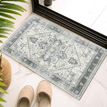 OMERAI Vintage Boho Teppich Kurzflor Waschbar Rutschfest