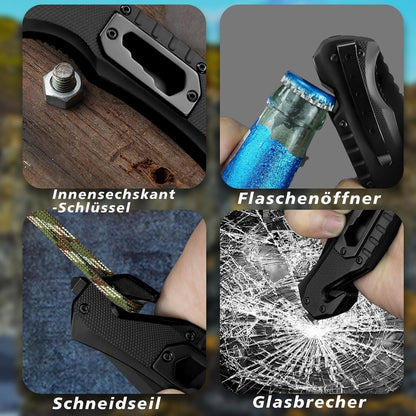 Premium Klappmesser 20cm Einhandmesser Aluminium-Griff