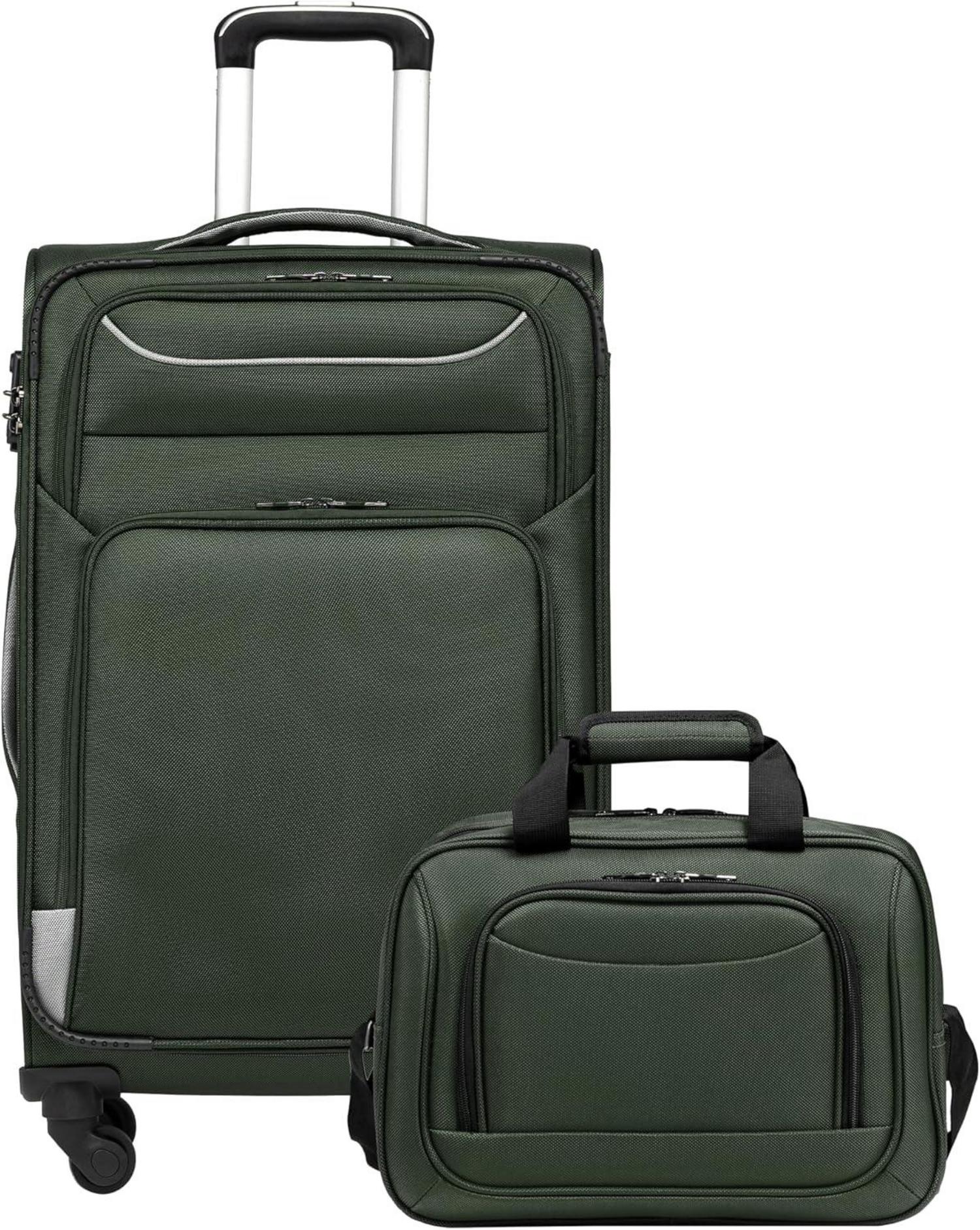 Koffer Trolley Set 2tlg Reisekoffer Handgepäck TSA-Schloss