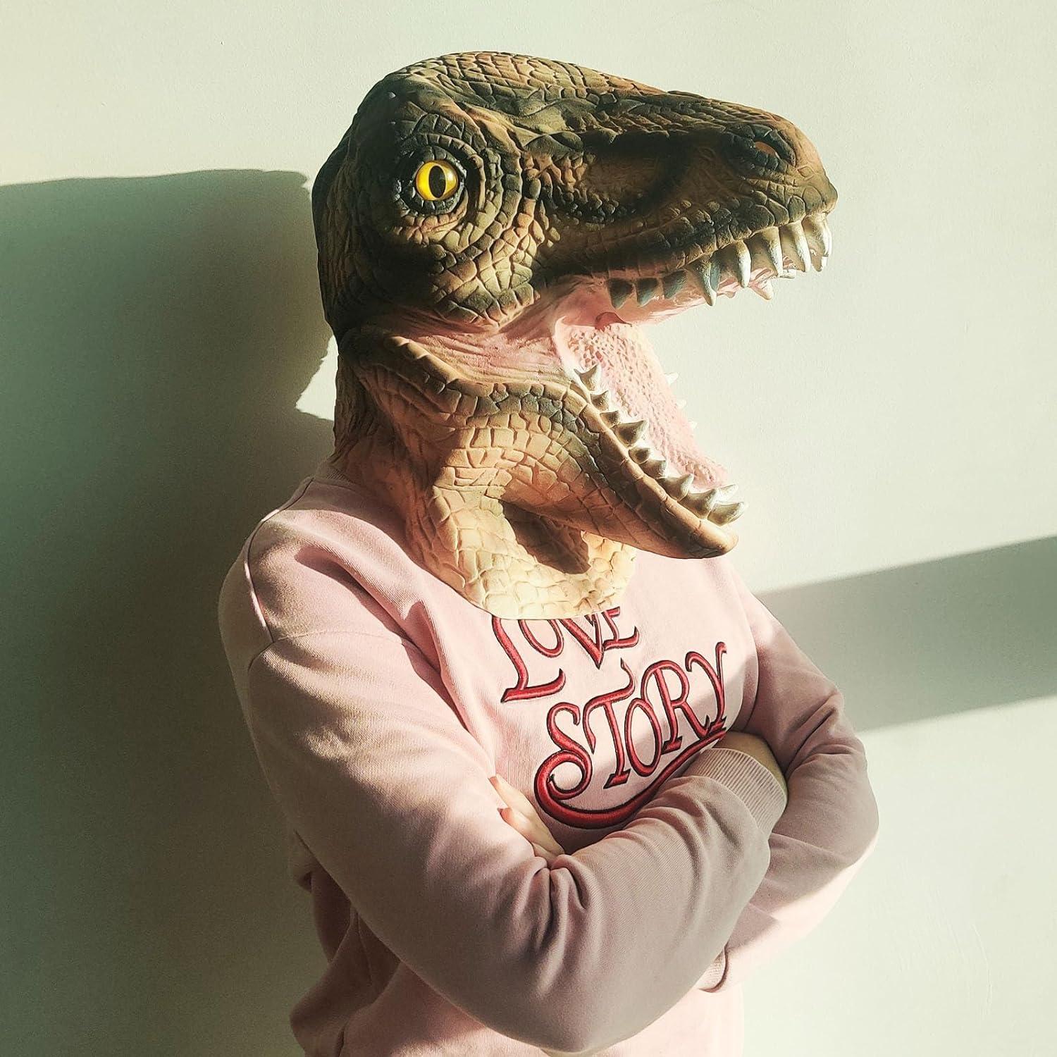 Tyrannosaurus Dinosaurier Maske Halloween Cosplay Kostüm