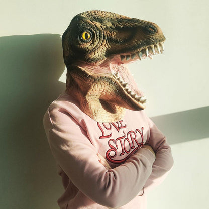 Tyrannosaurus Dinosaurier Maske Halloween Cosplay Kostüm