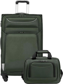 Koffer Trolley Reisekoffer 4 Rollen Stoffkoffer TSA-Schloss