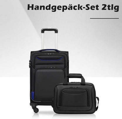 COOLIFE Koffer Trolley Set 4 Rollen Handgepäck TSA-Schloss