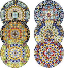 Boho Keramik Teller Set 6er SIMI Dessertteller Porzellan Eignung