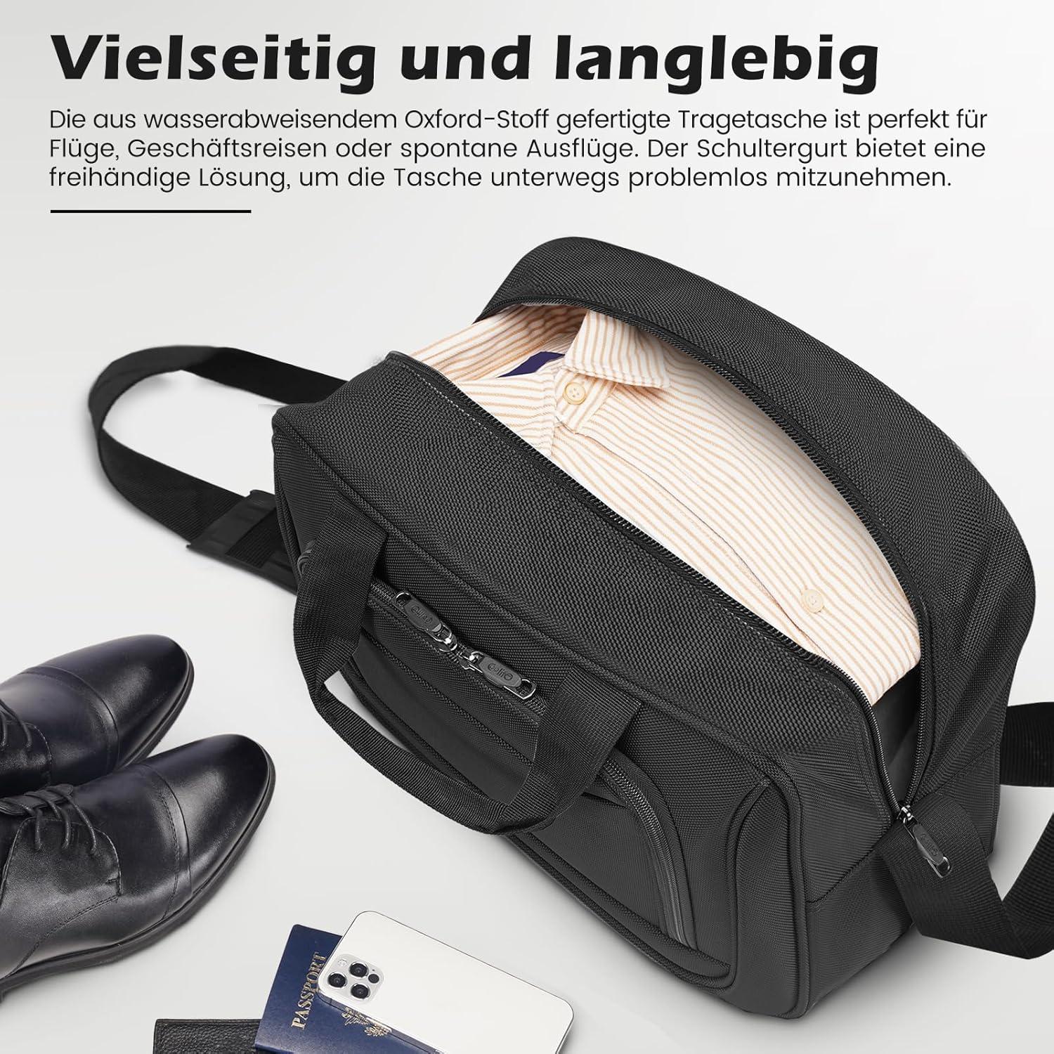COOLIFE Großer Koffer-Set 2tlg - Stoffkoffer Handgepäck TSA-Schloss