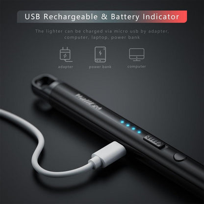 2er Set Elektrisches Lichtbogen Feuerzeug USB Aufladbar