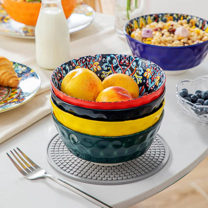 Suppenschalen Set Steinzeug 6 Personen Pastaschalen Müsli 780ML