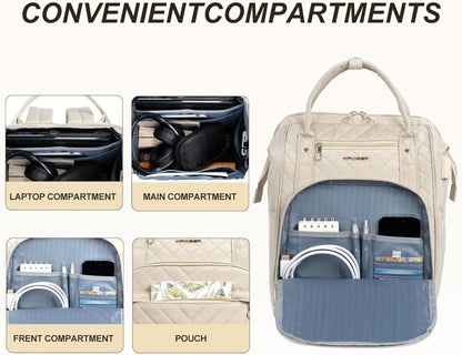 Laptop-Rucksack 17 Zoll Damen Wasserdicht Business Rucksack