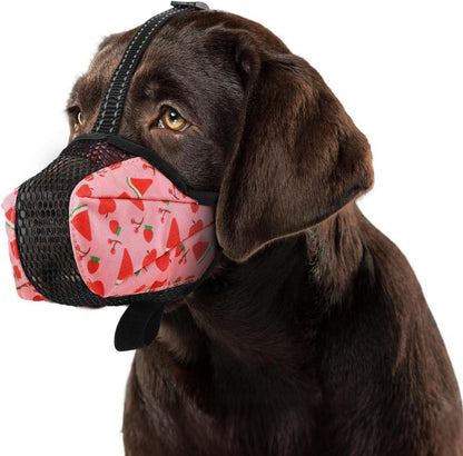 Maulkorb Hund Atmungsaktives Mesh Verstellbarer Schlaufe XL