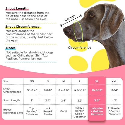 Hund Maulkorb Mesh Verstellbarer Schlaufe XS-XL Blau