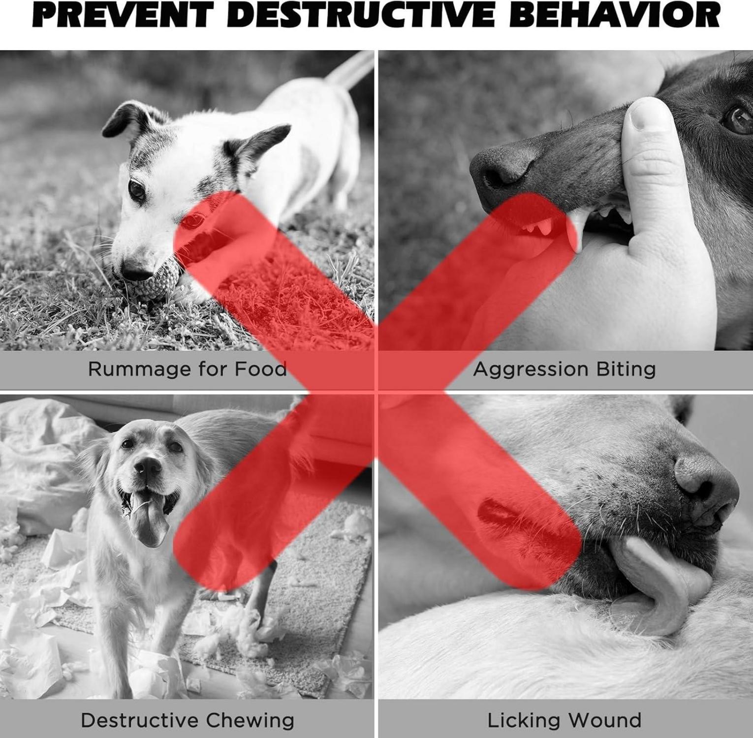 Maulkorb Hund Atmungsaktives Mesh Verstellbarer Schlaufe XL