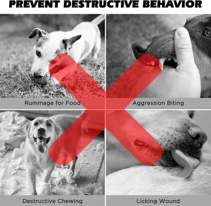 Maulkorb Hund Atmungsaktives Mesh Verstellbarer Schlaufe XL
