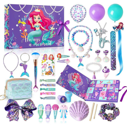 Mädchen Adventskalender 2024 Meerjungfrauen Schmuck