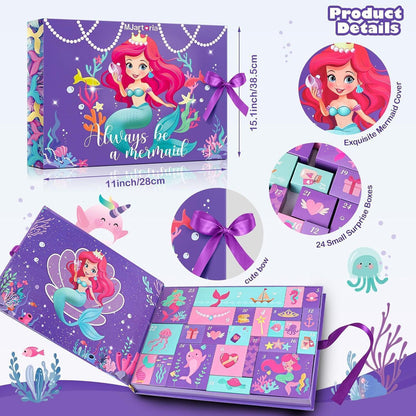 Mädchen Adventskalender 2024 Meerjungfrauen Schmuck