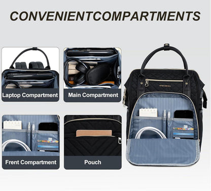 Stilvoller Laptop-Rucksack 17 Zoll wasserabweisend USB-Anschluss