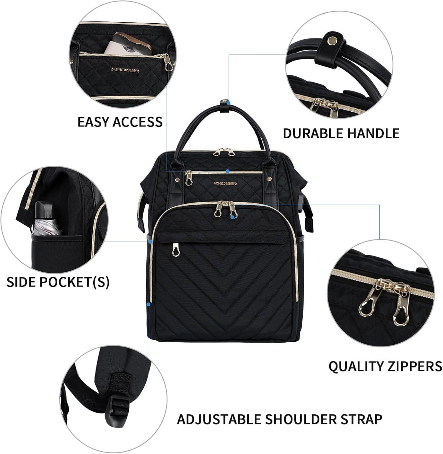 Stilvoller Laptop-Rucksack 17 Zoll wasserabweisend USB-Anschluss